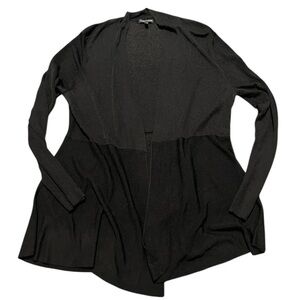 Eileen Fisher Black Cardigan Light Weight Size Medium